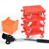 Heavy Duty Furniture Lifter Transport Tool Furniture Mover Set 4 Move Roller 1 Wheel Bar for Lifting Moving Furniture Helper
