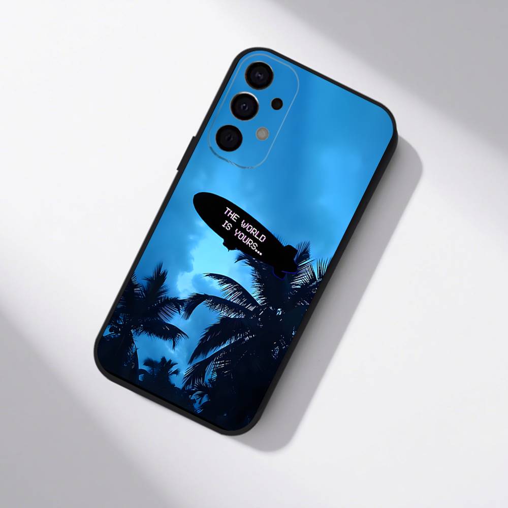 Чехол для телефона S-Scarfaces Tony Montana для Samsung S25,S24,S21,S22,S23,S30,Ultra,S20,Plus,Fe,Lite,5G Черный