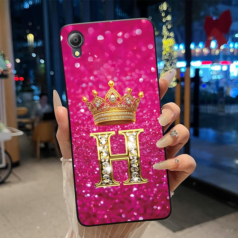 Cute New Design Crown Letter Shockproof Soft Phone Case For Asus ZenFone Live (L1) ZA550KL Bumper Silicone Black Case Cover