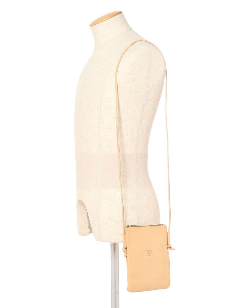 Shoulder Bag Crossbody Leather Genuine Leather Cowhide Unisex Navy [IL BISONTE] Women's Men's