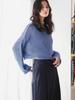 B:MING LIFE STORE by BEAMS Women's L/S Knit Mixed Yarn Pullover in Blue Freee