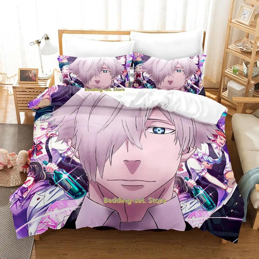 Комплект постельного белья Death Parade Single Twin Full Queen King Size Bed Set Adult Kid Bedroom Duvetcover Sets Anime Parure de lit Bed