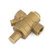 DN15 Brass Adjustable 1/2" Water Pressure Regulator Reducer With Gauge Meter