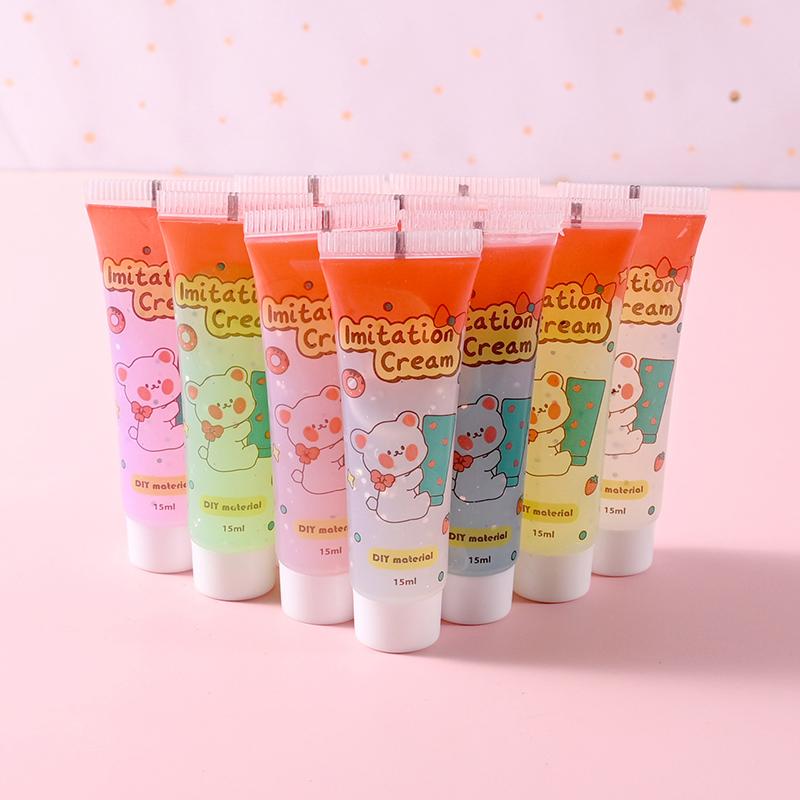 15 мл DIY имитация прозрачного флуоресцентного кристалла желе крем клей для мобильного телефона декоративная смола ремесло мягкий глинистый материал