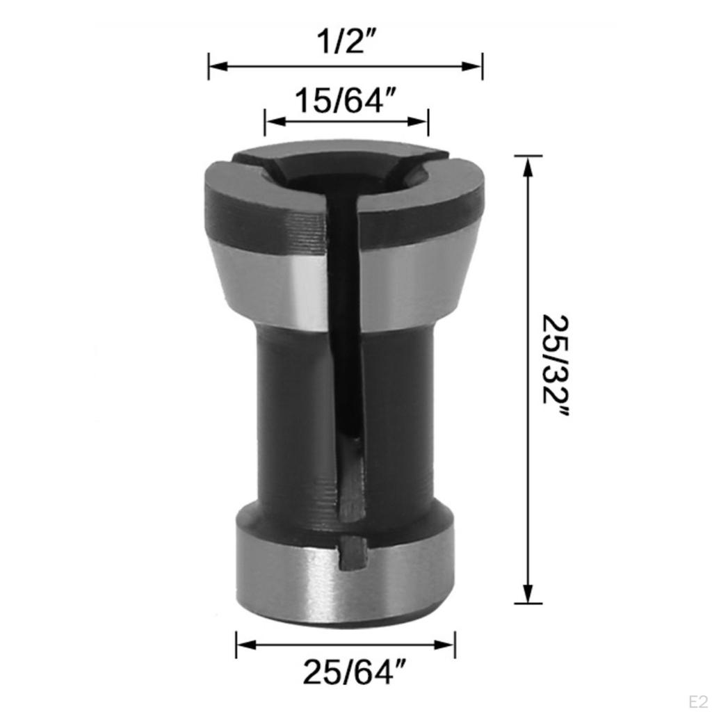 Цанговый патрон для бит, адаптер для фрезы, цанга с разъемной втулкой, гравировальная головка из углеродистой стали