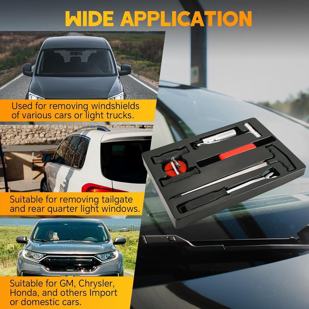 Набор инструментов для снятия лобового стекла, 7 шт. | Набор для снятия лобового стекла автомобиля для ретро-автомобилей