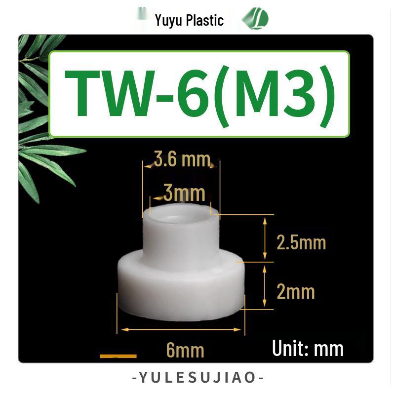 Nylon Insulating T-Type Plastic Washer for Transistor