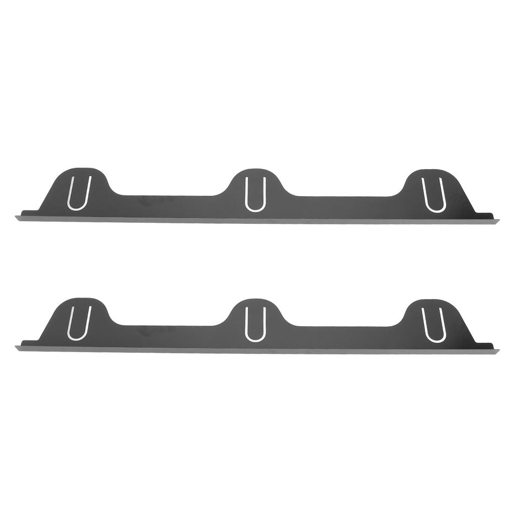 2PCS Stove Gap Covers Stainless Steel Side Gap Filler Protector for Kitchen Stovetop and Counter Black