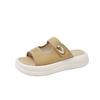 Non-slip Thick-soled Slippers for Women Outside 2025 Summer New Skirt Casual Versatile Beach Lightweight Soft-soled One-word Sandals
