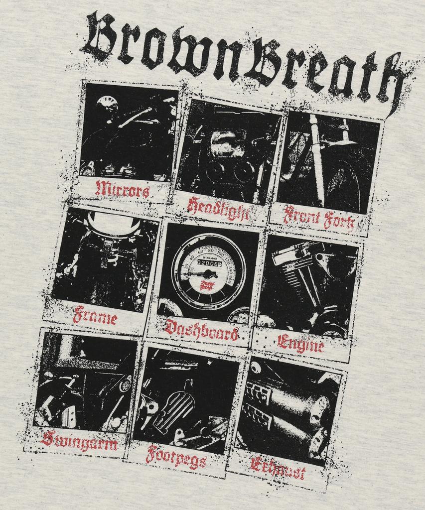 Футболка с принтом BROWNBREATH Gear Tile - Овсянка