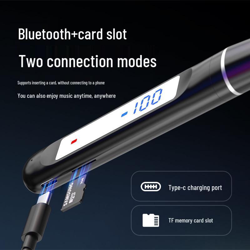 Спортивные Bluetooth наушники с шейным ободком, длительным временем работы от аккумулятора и мощными басами