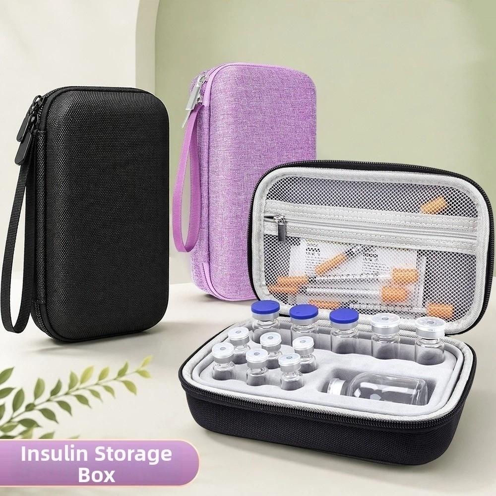 Groove Fixation Insulin Vial Storage Case Shockproof Essential Oil Case Cold Storage