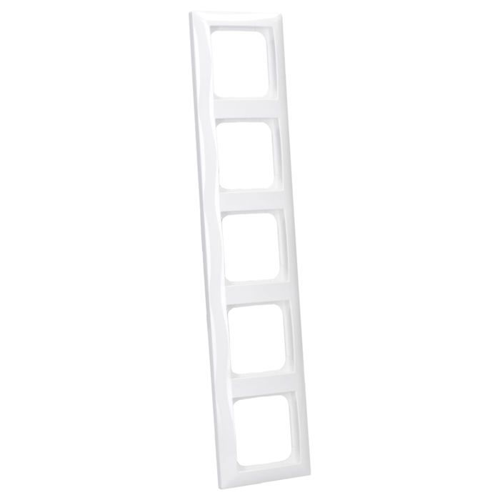 Cadre de finition - BUSCH-JAEGER - 1725-914 - Balance Si - 5 postes - Blanc alpin