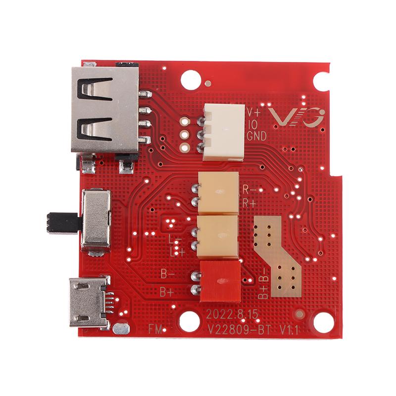 Беспроводной электронный модуль динамика печатная плата с усилителем декодер MP3 FM-радио аудио плата светодиодный двухканальный беспроводной модуль