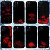 Чехол для телефона Красный Паучий Лилия Цветок Ада Для iPhone17,16,15,14,13,12,11 Plus,Pro Max, Мягкий Силиконовый Черный Чехол