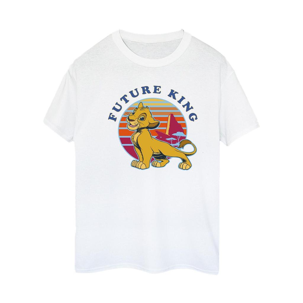 Disney Womens/Ladies The Lion King Future King Cotton Boyfriend T-Shirt