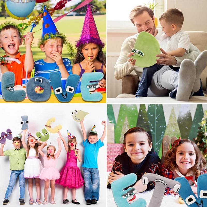 Alphabet Plush Doll Preschool Stuffed Animals and Toys for Children and Kids Decoration A-Z Toys Educational Plush Animals