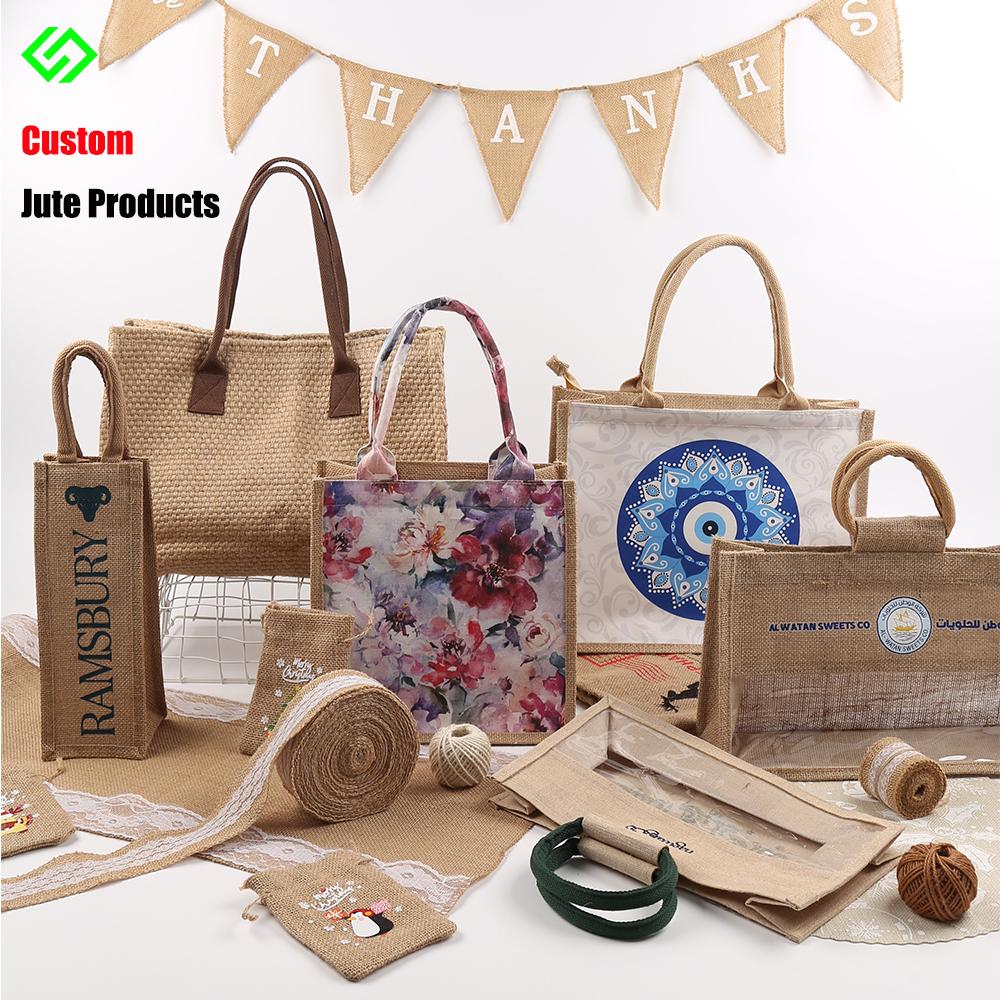 PE Laminated Burlap Jute Fabric Waterproof Hessian Fabric for Bags
