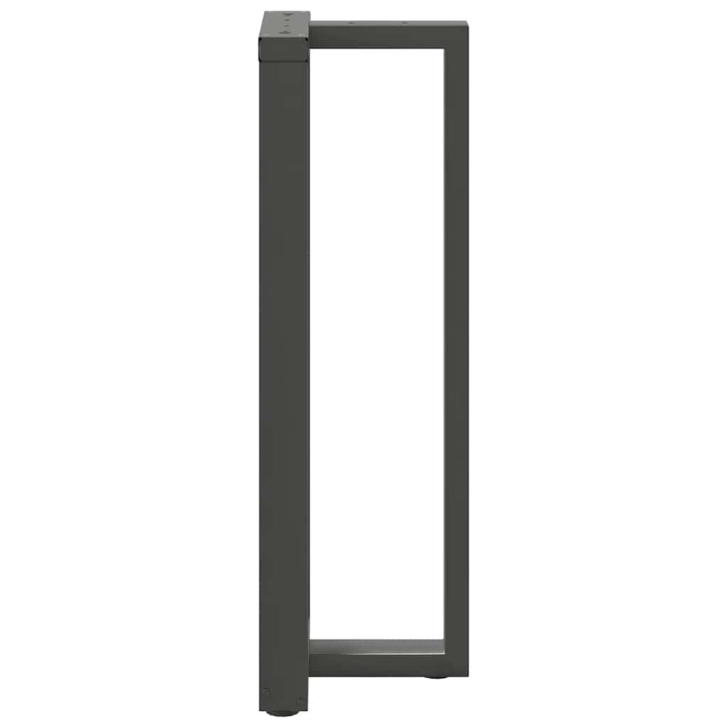 Vidaxl Nogi Do Stołu Barowego, 2 Szt., Antracyt, 40X35X(110-111) Cm