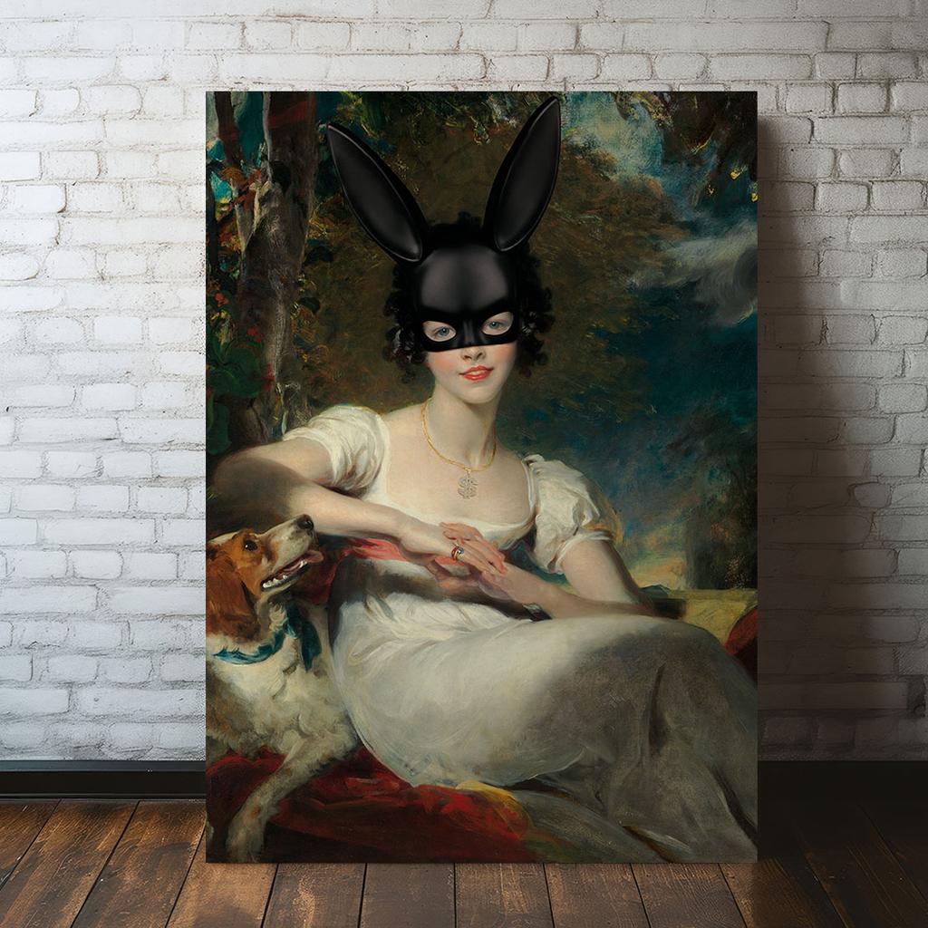 Obraz na płótnie króliczek playboy dolar