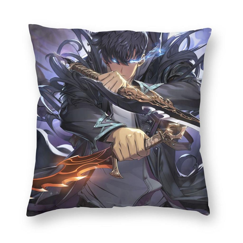 Solo Leveling Shadow Master Pillowcase Soft Polyester Cushion Cover Decoration Pillow Case Cover Home Zipper 45*45cm