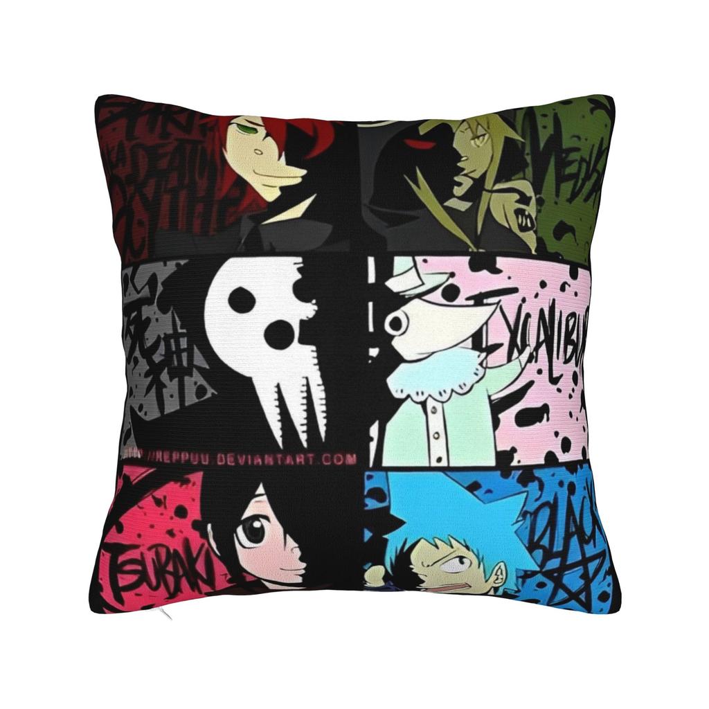 Декоративные наволочки Пожиратель душ комиксы аниме Мерч Подушка для сиденья Наволочка Чехол Квадратный Несколько размеров
