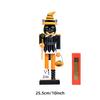 Halloween Nutcracker Party Wooden Skeleton Pumpkin Witch Black Cat Nutcracker Figures Decor for Holiday Tables Desktop Fireplace