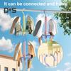 Shoes Drying Rack with 360-Degree Rotating Hook Strong Load-Bearing Windproof Insoles Clip Clothing Rack Hanger