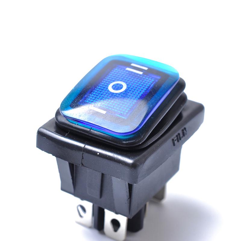 Вкл-Выкл-Вкл 6-контактный 12 В Автомобильный Лодочный светодиодный кулисный переключатель с фиксацией водонепроницаемый переключатель