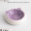 Shumen Anti-Tip Modern Ceramic Pet Bowl: Cat & Dog Food/Water Dish
