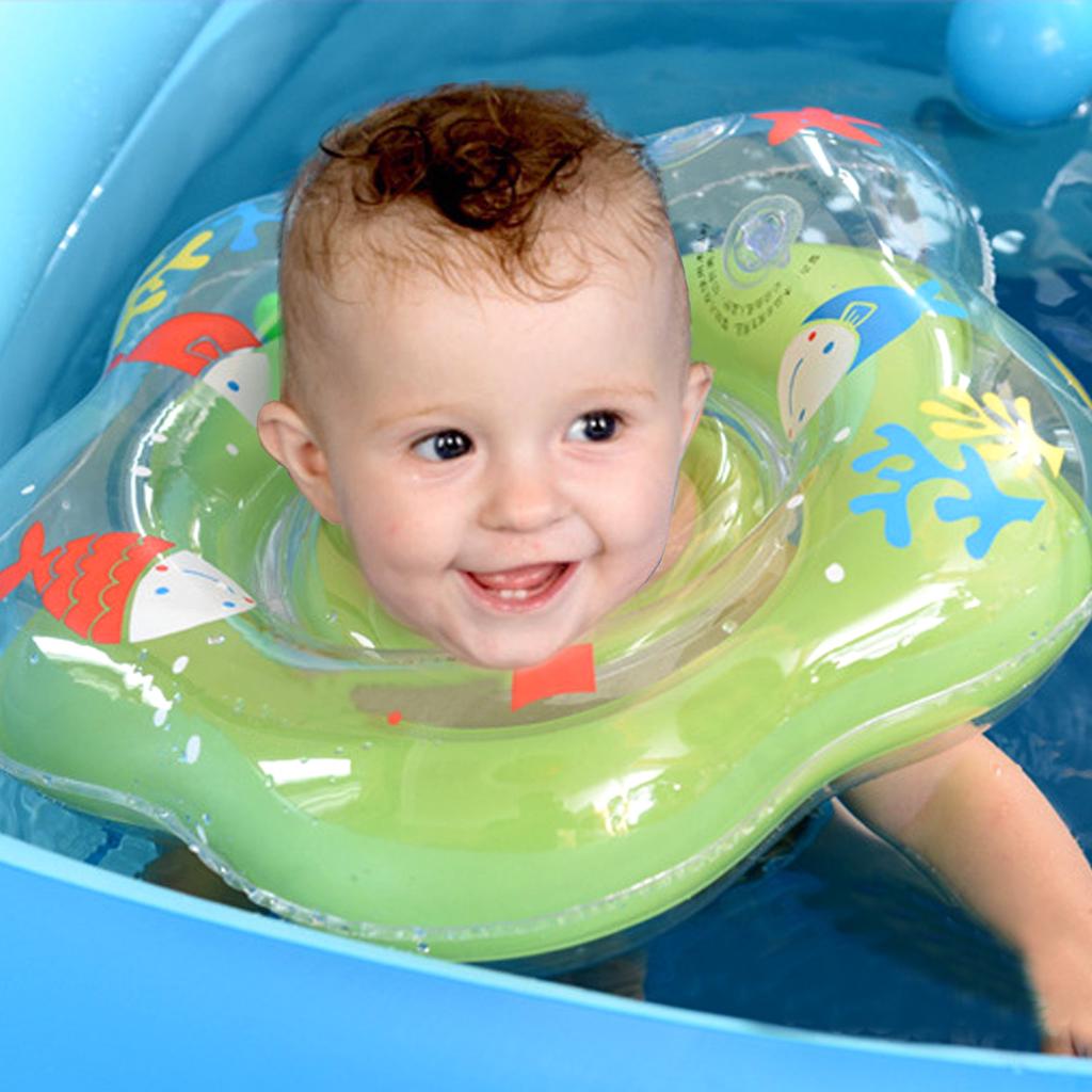 0-18months Baby Swimming Accessory Neck Ring Tube Safety Infant Float Circle for Bathing Inflatable