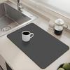 Коврик для сушки посуды 11x16 дюймов, коврики для сушки посуды для кухонной столешницы, коврик для кофейни, самовысыхающая подставка для посуды, впитывающие воду, сухие коврики