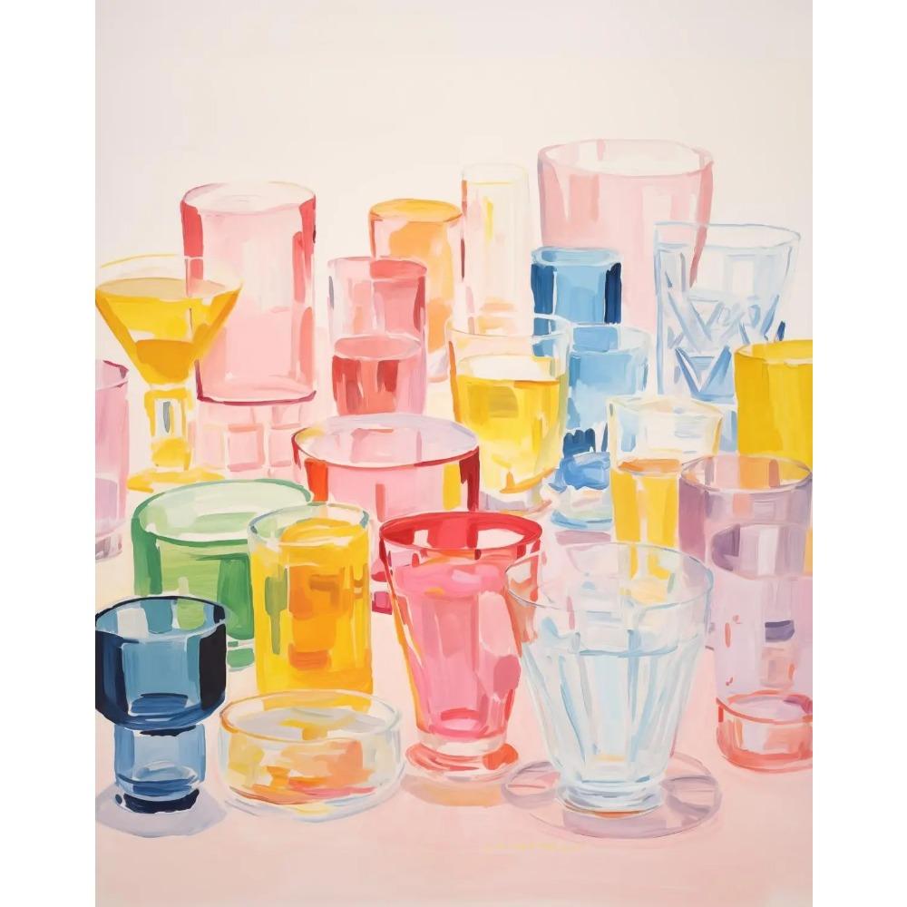 Красочный летний постер с эскимо, натюрморт, столовая, завтрак, принты еды, холст, живопись, настенное искусство, картина, домашний декор для кухни