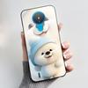 For Nokia 1.4 TA-1322 Trendy Black Phone Case For Nokia 6.2/Nokia 7.2 Lucky Koi Anti-Scratch Soft Shockproof Back Shell Cover