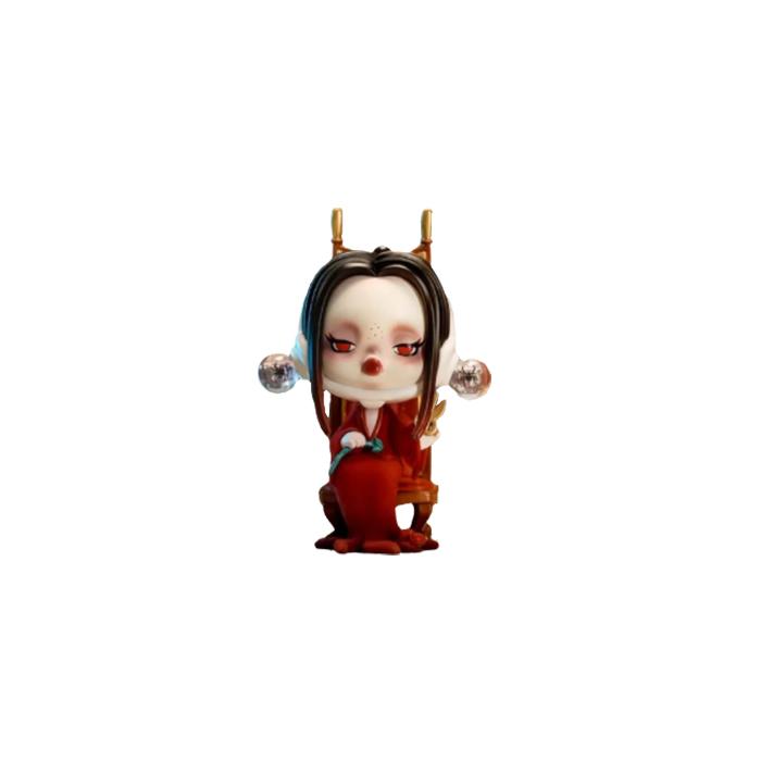 POP MART SKULLPANDA Коллекция Семейка Аддамс Милые Мистери-боксы, Одиночный Мистери-бокс