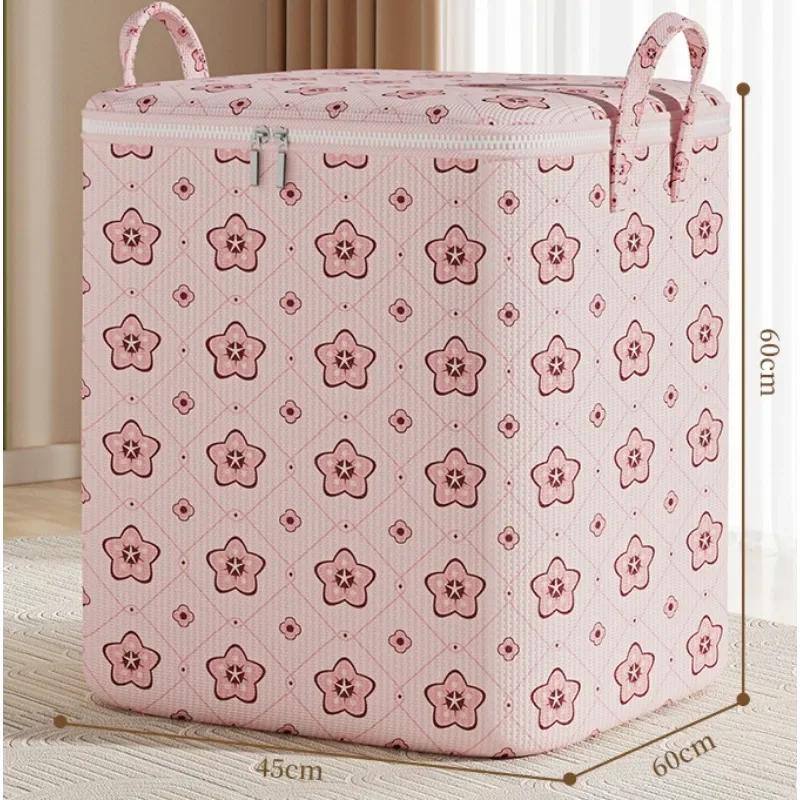 Складные сумки для хранения одежды Органайзеры для шкафа Контейнеры Кубы для хранения ткани Контейнеры для одежды Контейнеры с принтом в виде цветущей вишни