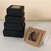 10pcs Kraft Paper Gift Box with Window Cookies Candy Packaging Box  Wedding Birthday Party Supplies