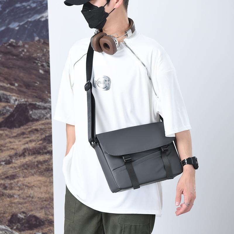 Мужская водонепроницаемая сумка через плечо, молодежная сумка через плечо большой вместимости