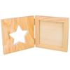 Foldable Photo Frame - Artemio - 12.5 X 25 Cm - Wood - Star Pattern - Mixed