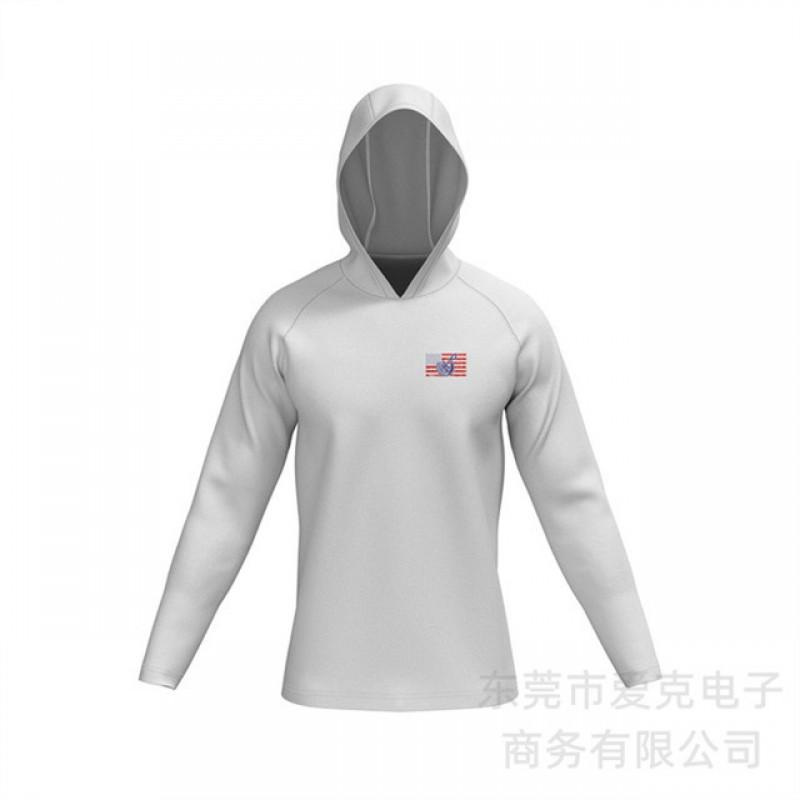 Mens Quick-Dry Hooded Long Sleeve Fishing Shirt UV Protection Outdoor Sportswear Summer Cycling Water Activities