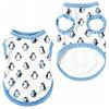 Pet Dog Vest White Orange Fox Print Comfortable Sleeveless Shirt for Small Medium Dogs Cute Woodland Theme Daily Wear