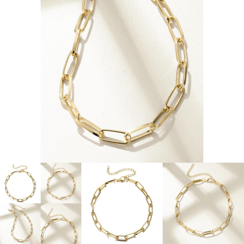 Stylish Minimalist Chain Necklace For Women With Geometric Design Perfect For Events