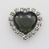 Mini 16mm(4/10 inch) 10pcs Heart Acrylic rhinestone Buttons DIY hair accessory Wedding Initiation Ribbon Decoration