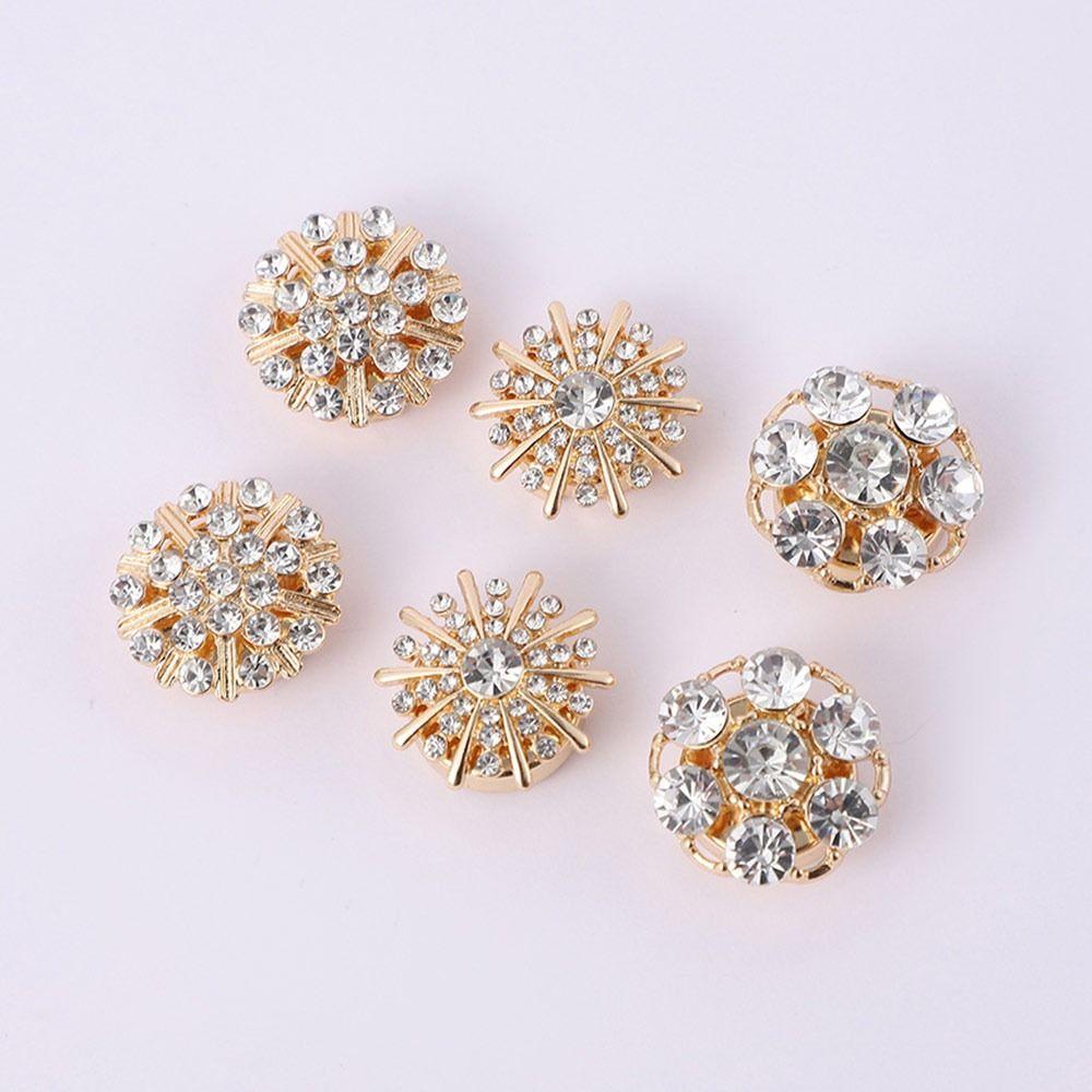 Стразы Жемчуг Цветок Пуговицы-накладки DIY Аксессуары Цветок Запонки для Мужчин Женщин Одежда