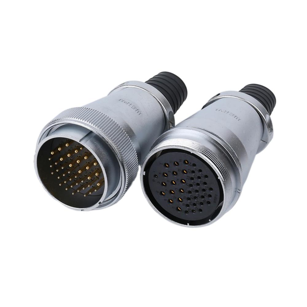 WEIPU WS55 TQ/ZQ M55 Waterproof Automotive Wire Connector Panel Mount 4 7 40 53 61 Pin 50A 150 Amp Electrical Power Connectors