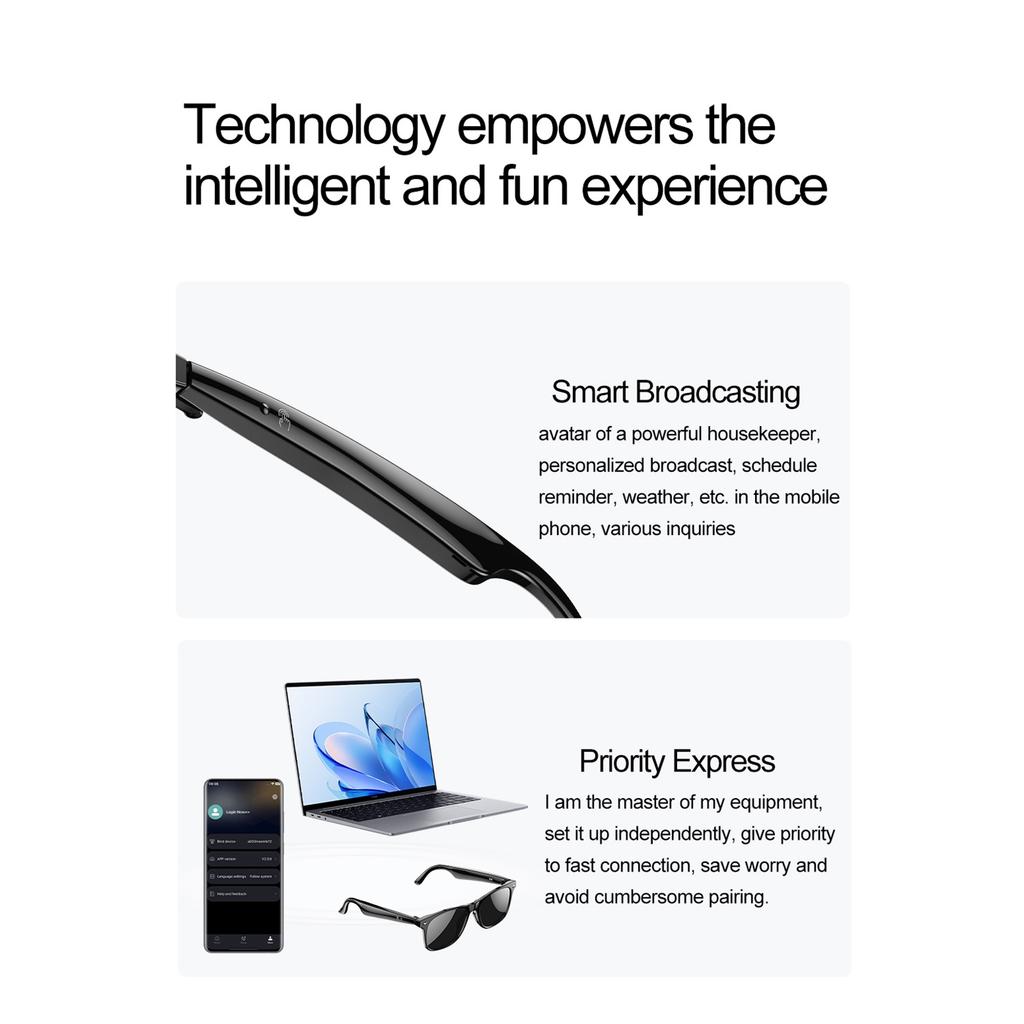 AI Intelligent Bluetooth Translation Glasses, 134 Online Language AI Automatic Dialogue Translation