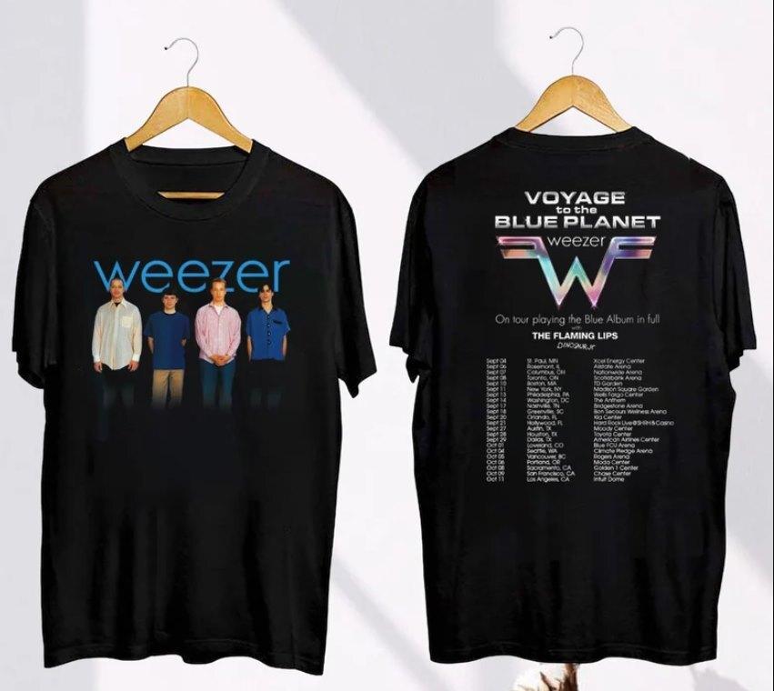 Футболка Weezer 2024 Осень, Футболка для фаната группы Weezer, Weezer 2024