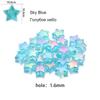 100pcs Acrylic Star Spacer Loose Beads Five-pointed Star Transparent Rainbow Color Beads For Jewelry Making Findings Accessories
