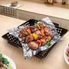 Large Capacity Barbecue Grill Pan Non-Stick Coated Roasting Fish Plate Grill Basket  Picnic