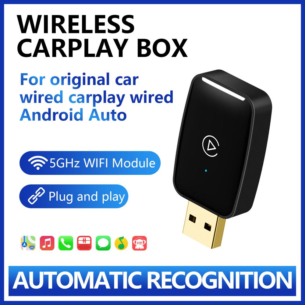 Smart AI Box BT WiFi 5.8G беспроводной CarPlay Android Auto адаптер Plug and Play Smart Link для проводных Carplay Android Auto автомобилей